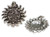 Sun face sterling silver charm Pendant .925 Weather charms alternate view