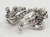 Martial Arts flying kick sterling silver charm .925 Judo Kung Fu additional view