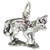 Fox sterling silver charm .925 x 1 Reynard Dog Vixen