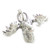 Moose Head sterling silver charm .925 x 1 Animal charms