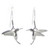 Hummingbirds sterling silver hook earrings .925 x 1 pair drops
