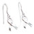 Awareness Ribbon sterling silver hook earrings 925 pair
