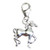 Horse on clip small sterling silver charm .925 x 1 Horses charms