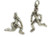 Male Runner - Jogger sterling silver charm .925 x 1 Running charms additional view