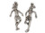 Female runner jogger sterling silver charm .925 Athlete charms additional view