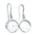 I Love You spinner sterling silver earrings .925 pair drops