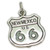 Route 66 New Mexico sterling silver charm .925 x 1 North America charms