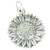 Sunflower sterling silver charm pendant .925 Sunflowers charms