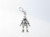 Dancing Man character on clip sterling silver charm .925 x 1 additional view