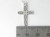 Cross sterling silver charm pendant .925 x 1 Crosses Holy charms side view