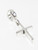 Cross on bead fitting SMALL sterling silver charm .925 x 1 Crosses image 6