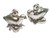 Partridge in a Pear Tree sterling silver charm .925 x1 Christmas charms image 7