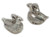 French Hen sterling silver charm .925 hens Christmas charms alternate view