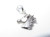 Horse Head Dangle Bead sterling silver charm .925 Horses charms detail