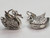 Swan sterling silver charm .925 Swans a Swimming Christmas charms extra view