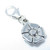 Poppy tiny sterling silver clip charm .925 Poppies Poppys charms additional view
