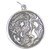 Celestial Scene sterling silver charm pendant .925 Stars Moons