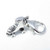 Roller Skate TINY sterling silver charm .925 Rollerskate charms side view