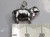 Sheep sterling silver charm .925 Animal charms size example
