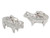 Sheep sterling silver charm .925 Animal charms extra view
