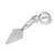Trowel sterling silver bead charm .925 x 1 Builder Mason charms side view