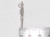 Duelling Pistol sterling silver charm .925 Dueling pistols charms size example