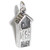 Outhouse sterling silver charm .925 Toilet John Dunny Can charms