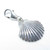 Scallop Shell sterling silver clip on charm .925 x 1 Shells charms additional view