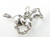 Horse Cantering sterling silver charm .925 Horses charms additional view
