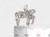 Horse and Foal sterling silver charm .925 Horses and foals charms size example