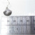 Scallop Shell sterling silver earrings 925 pair drops Shells side view
