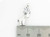 Moose sterling silver charm .925 Elk Elks Animal charms side view