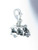 Tuk Tuk Taxi sterling silver clip charm .925 x1 Tuks Taxis charms N side view
