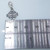 Jerusalem Cross on 9mm clip sterling silver charm .925 Crosses side view