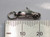 Running Track shoe sterling silver charm .925 Runner charms size example