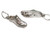 Running Track shoe sterling silver charm .925 Runner charms extra view