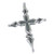 Cross ornate sterling silver pendant .925 x 1 Crosses Pendants