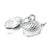 Tiny Cute Hedgehog sterling silver bead charm .925 Hedgehogs
