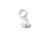 Tiny Cute Hedgehog sterling silver bead charm .925 Hedgehogs additional view