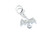 Dragon sterling silver bead charm .925 x 1 Flying Dragons charms additional view