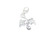 Dragon sterling silver clip charm .925 Flying Dragons charms additional view