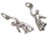 Ghost sterling silver charm .925 Ghosts and spooky - spirit charms additional view