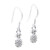 Pineapple sterling silver 2D drop earrings .925 Pineapples