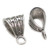 Bail sterling silver - Make a charm Into Pendant .925 Bails