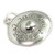 UFO sterling silver charm .925 Flying saucer alien space charms