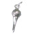 Golf Ball on tee sterling silver charm .925 Golfing golfer charms