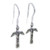 Totem Pole sterling silver earrings 925 x 1 pair Totems Poles hooks