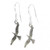 Seagull sterling silver earrings .925 x 1 pair gulls Sea Gull bird & birds drops