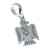 Thunderbird bead sterling silver charm .925 Native American Thunderbirds