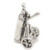 Golf Trolley Cart sterling silver charm .925 x 1 Golfing charms